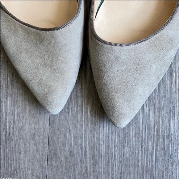 Adrienne Vittadini Falla Suede Greige Low Heels - Picture 3 of 8